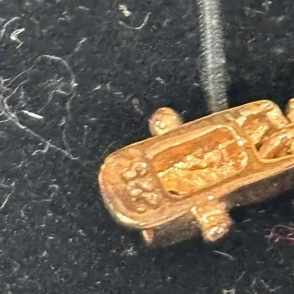 Vtg Vermeil sterling & clear tourmaline tennis bracelet - Picture 4 of 4